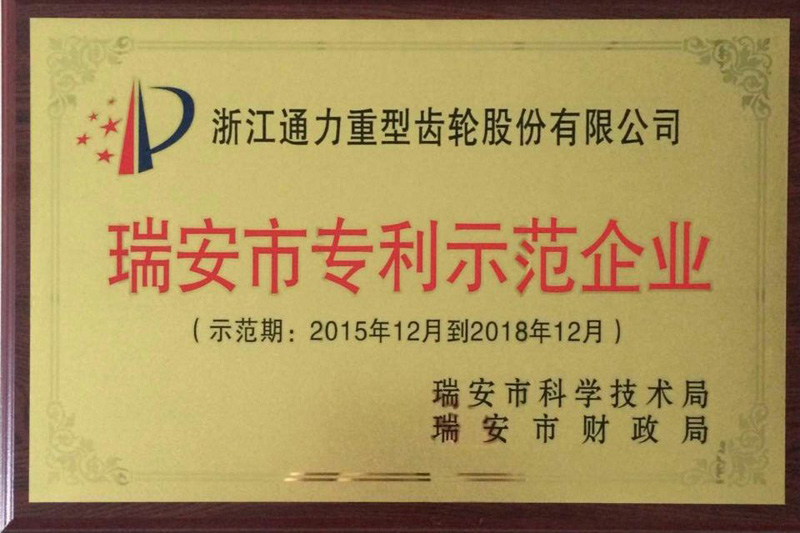 浙江爱游戏体育荣获瑞安市专利示范企业